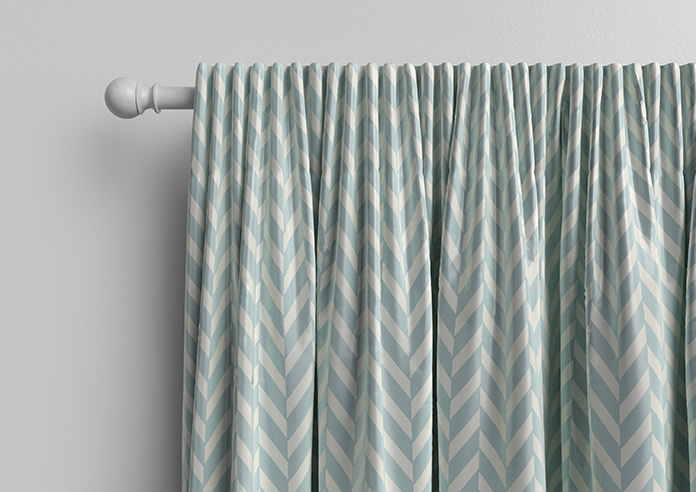 Chevron Stripe, Duckegg - Made to Measure Curtains - Image 10
